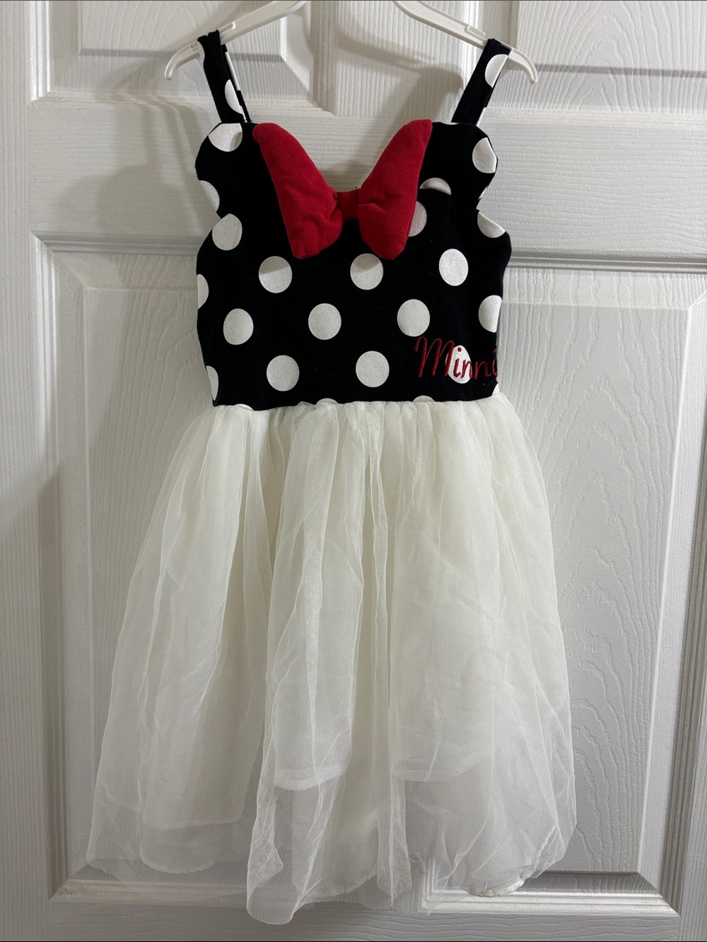 Disney Girls' Black & White Polka Dot dress
